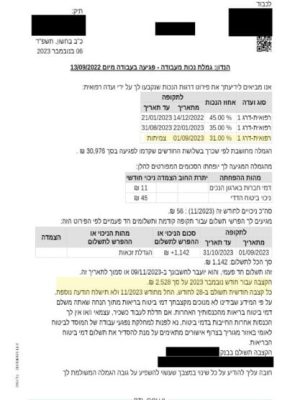 סכום התביע: 2.500₪